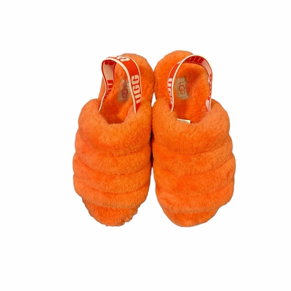 UGG fluffy yeah slides Vibrant Orange - Picture 2 of 5